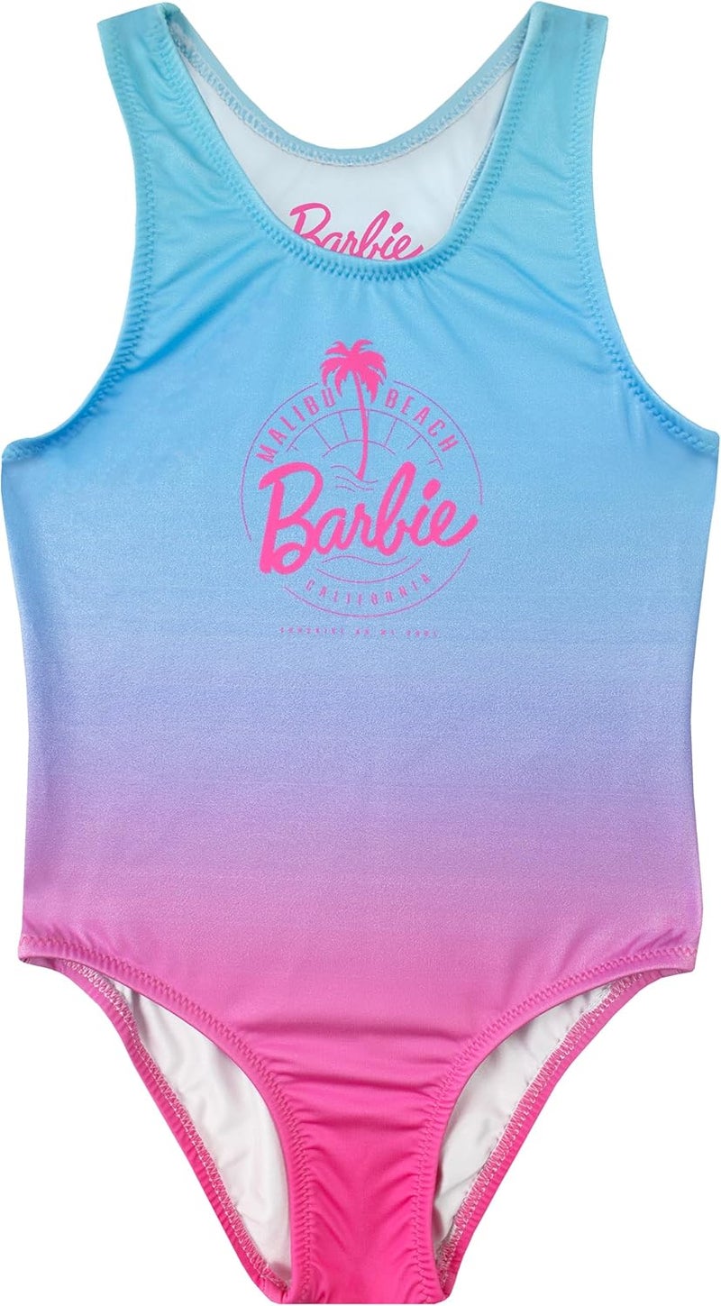 Barbie Swimming Costume | Girls Swimsuit One Piece | Ages 3 to 13 Years | Official Merchandise - Image 1